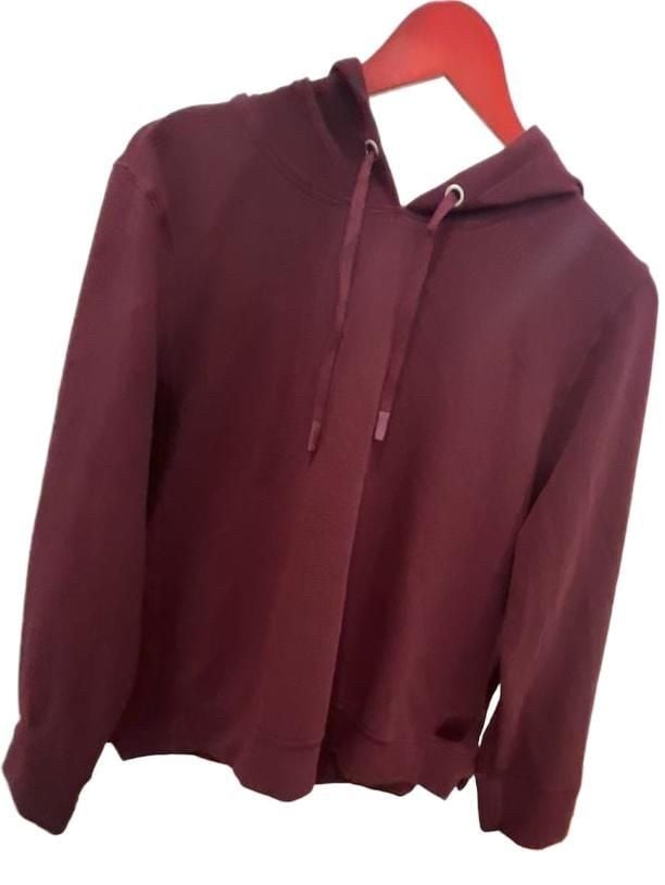 DKNY Waffle Hoodie Size X-Large Maroon (NEW WITH TAGS / NWT) 2