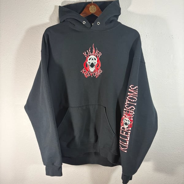 FIRE Skull and Cross bones Killer Kustoms Hoodie