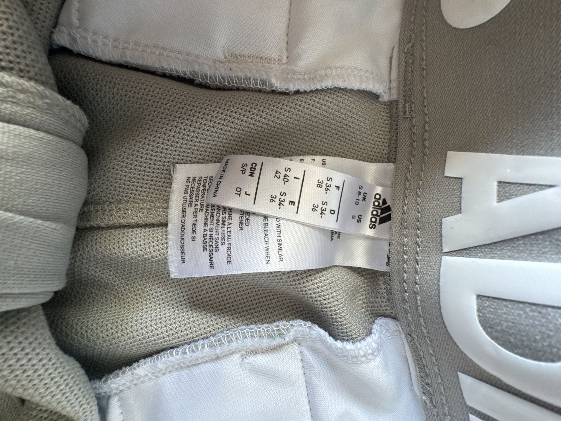 Adidas Aeroready Baseball Pants Light Gray Size S Elastic Cuff Athletic Sports 5