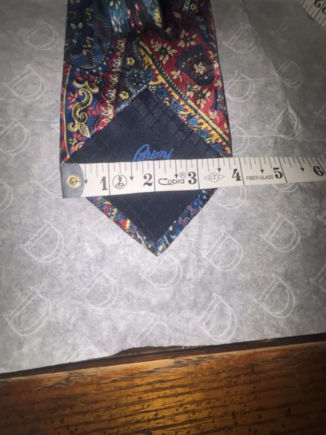 Brioni Silk Paisley Tie Multi-Color 3.75 x 61 4
