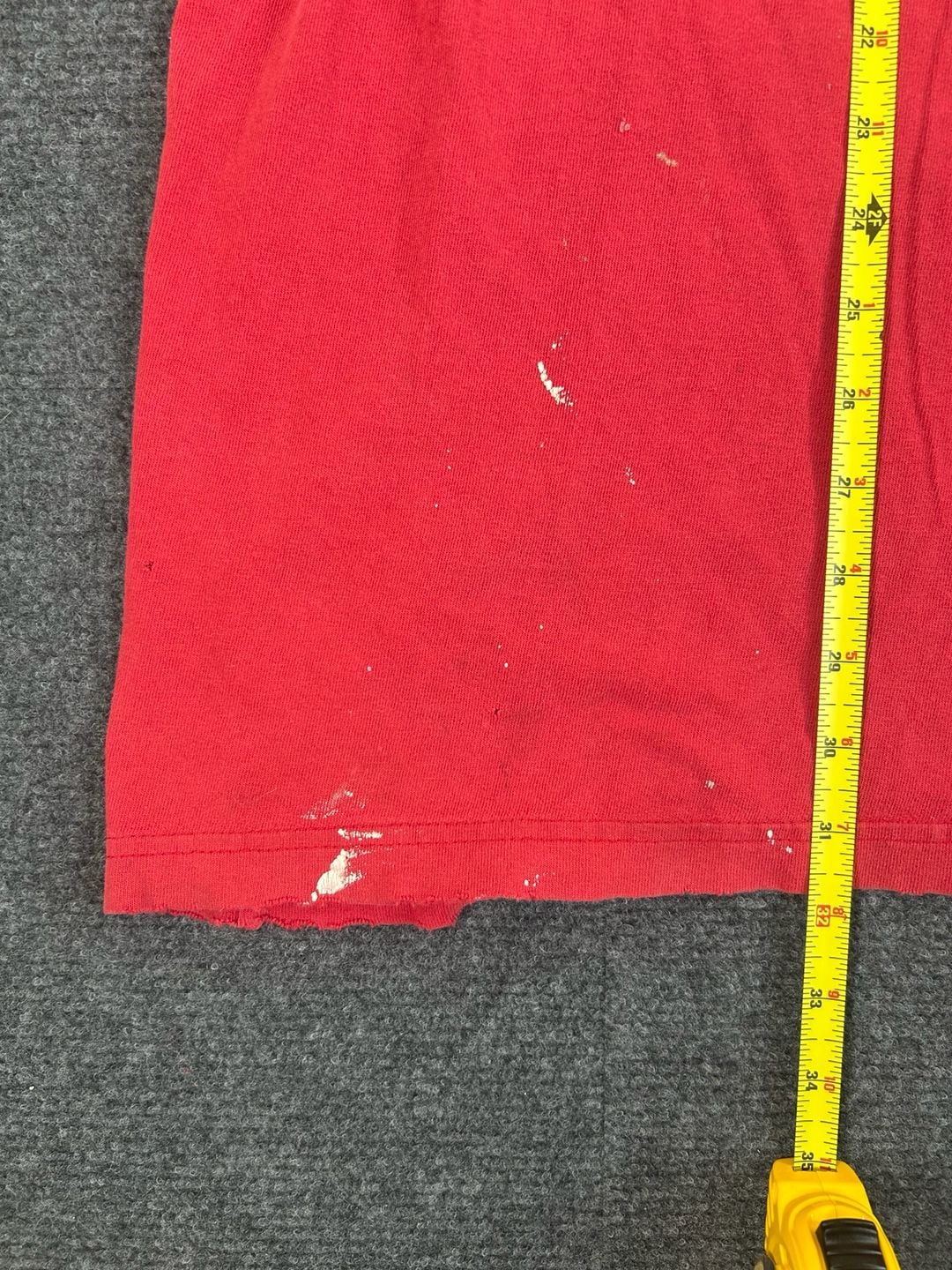 Carhartt Pocket T-Shirt Size 2XL Red Distressed Heavyweight Short Sleeve 8