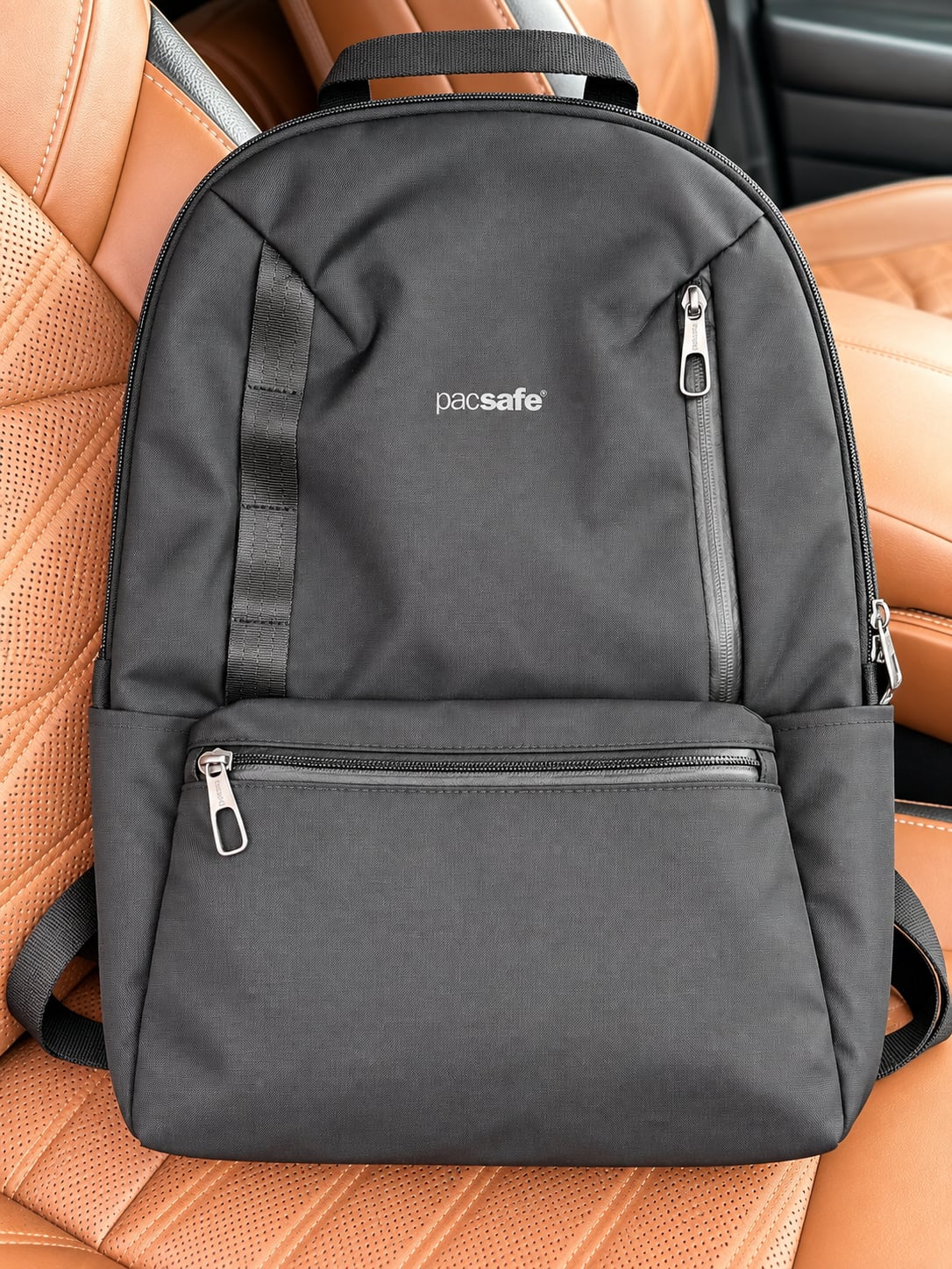 Pacsafe Anti-Theft Laptop Backpack Black Travel Work Bag 2