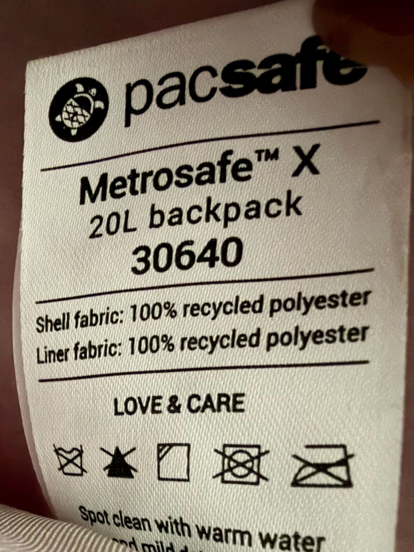Pacsafe Anti-Theft Laptop Backpack Black Travel Work Bag 8