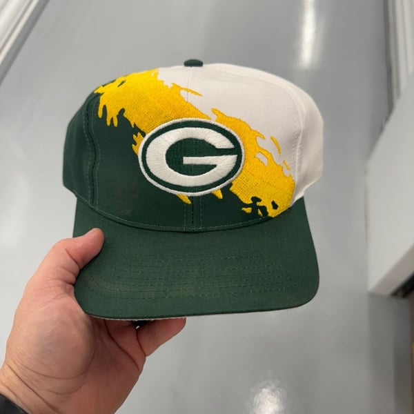 Logo 7 Green Bay Packers Snapback Hat One Size Vintage NFL Cap Splash