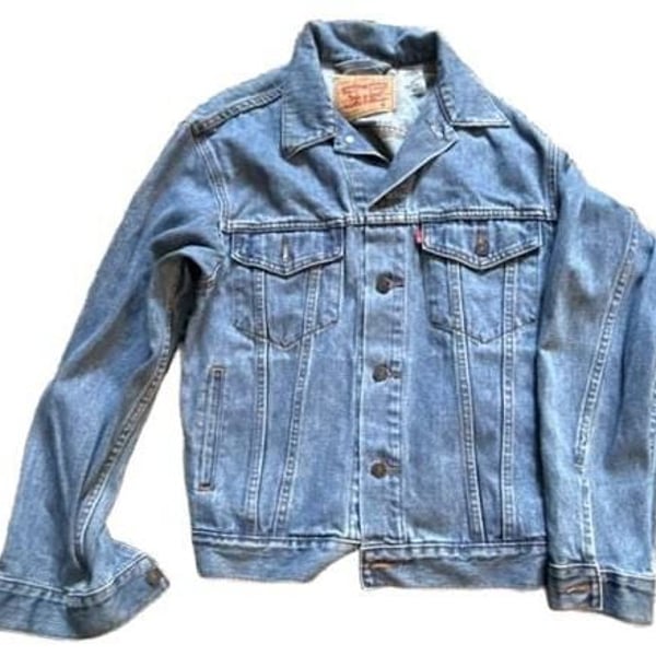 Levi's 70507 Denim Trucker Jacket Size M Blue Cotton