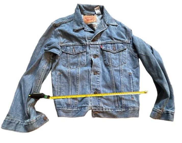 Levi's 70507 Denim Trucker Jacket Size M Blue Cotton 6