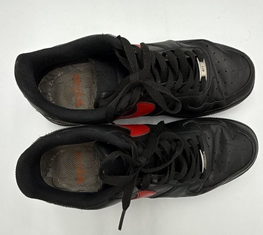 Nike Air Force 1 Low Black Red Drip Custom Sneakers
Size 12
#882 7
