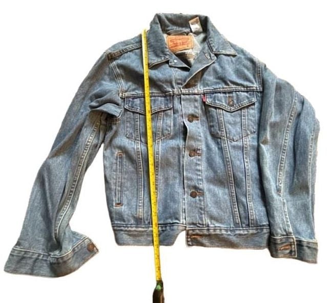 Levi's 70507 Denim Trucker Jacket Size M Blue Cotton 5