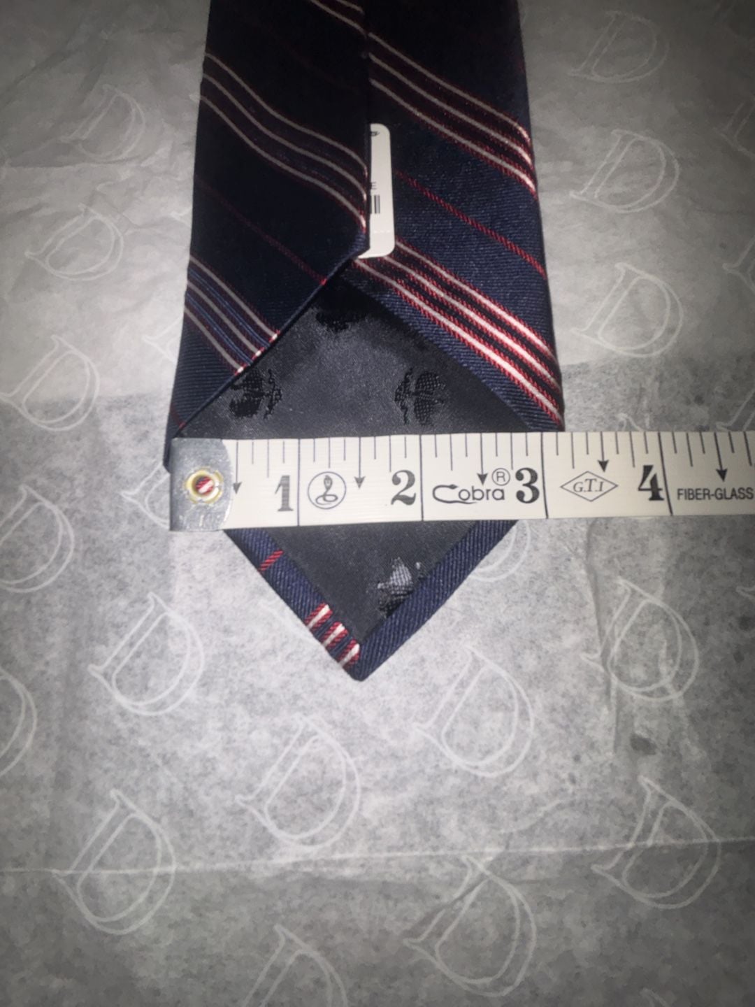 Brooks Brothers Silk Tie Navy Red Stripe 4