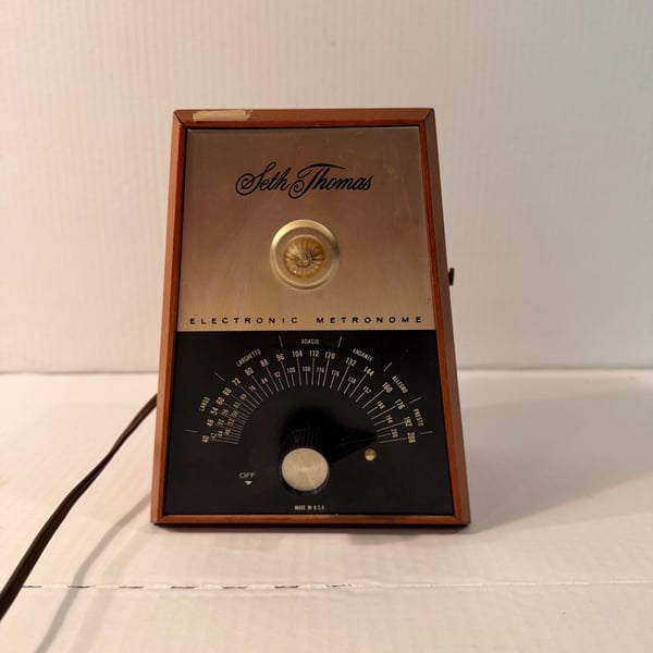 Seth Thomas Electronic Metronome Vintage Wood
