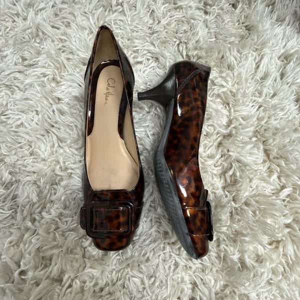Cole Haan Size 7 Sydney Pump Tortoise Patent