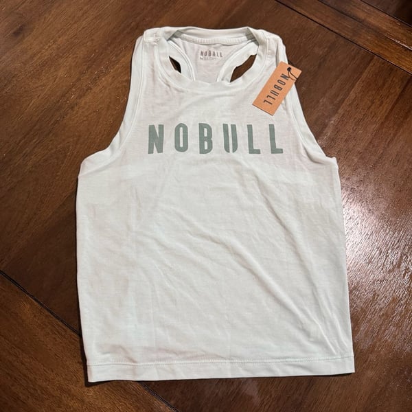 Nobull Crop Tank Top Size M Blue Haze