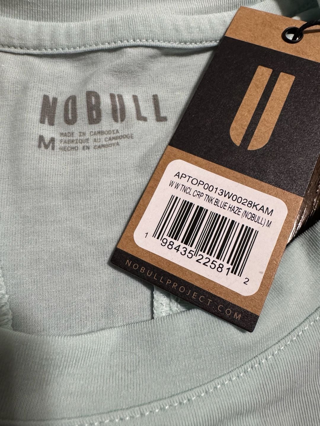 Nobull Crop Tank Top Size M Blue Haze 3