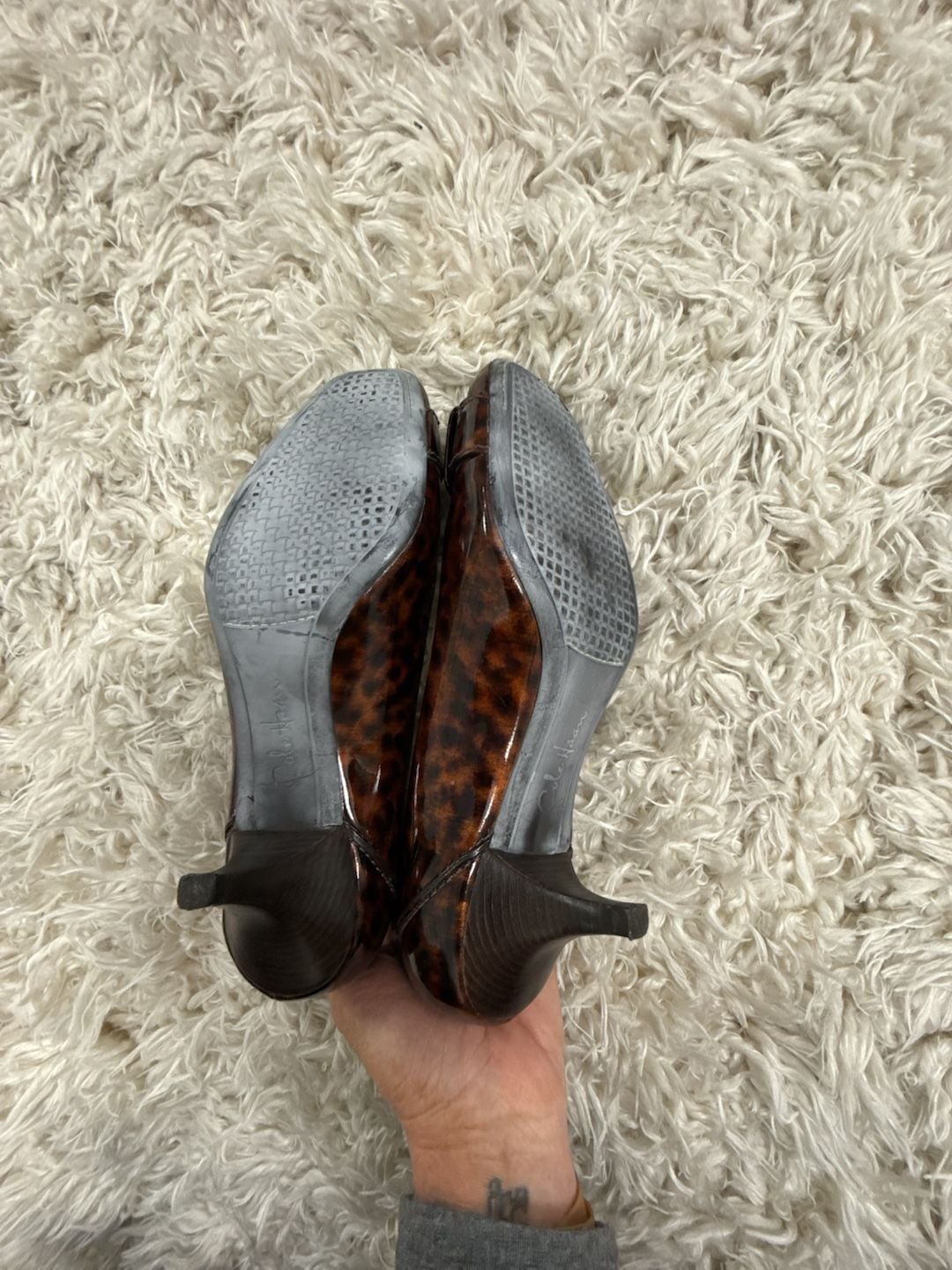 Cole Haan Size 7 Sydney Pump Tortoise Patent 5