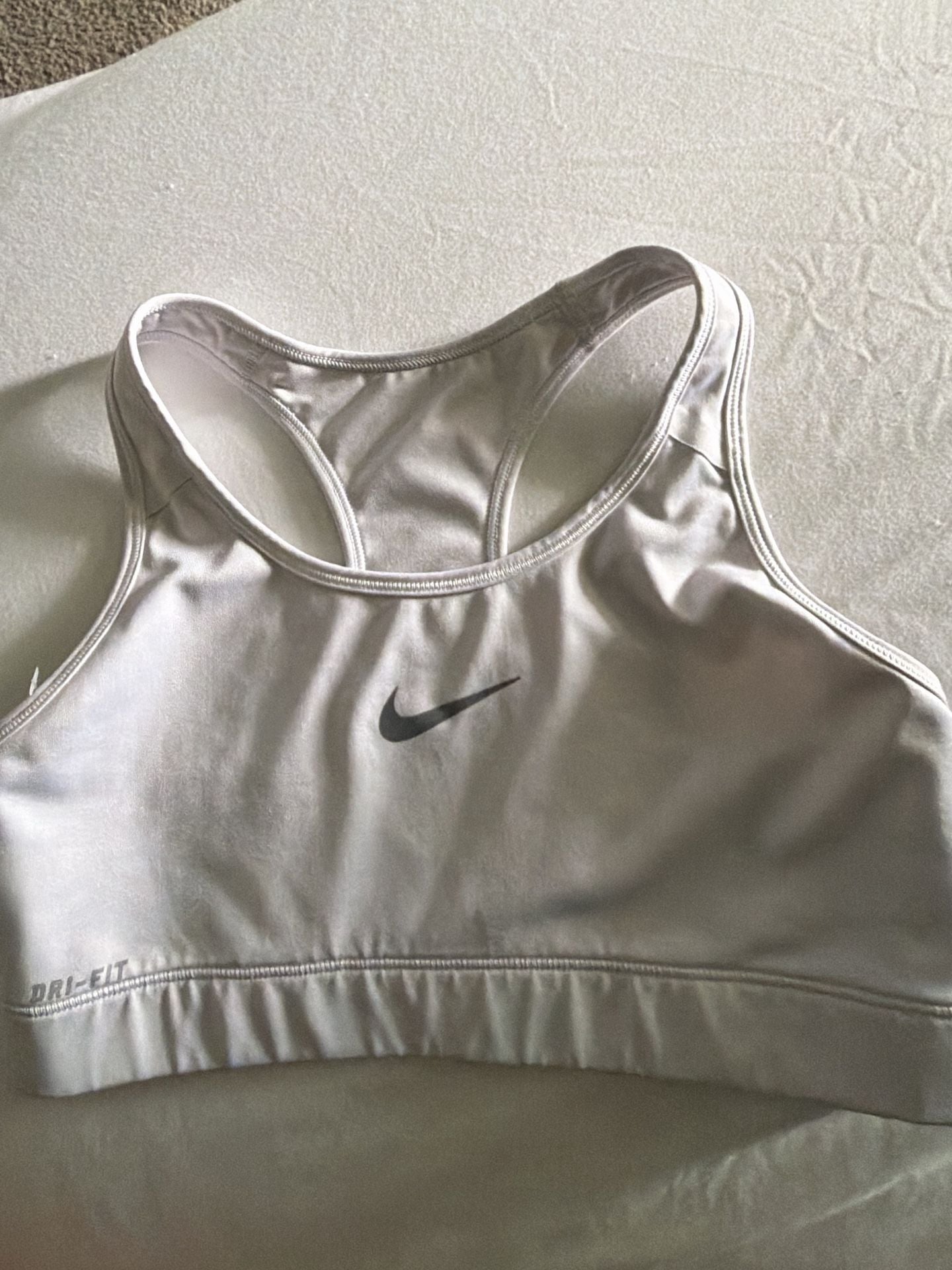 Nike Dri-FIT Sports Bra White 1