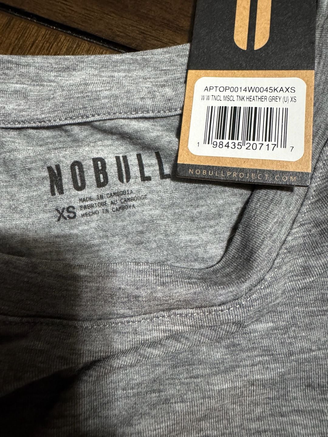 Nobull Muscle Tank Size XS Heather Grey 3