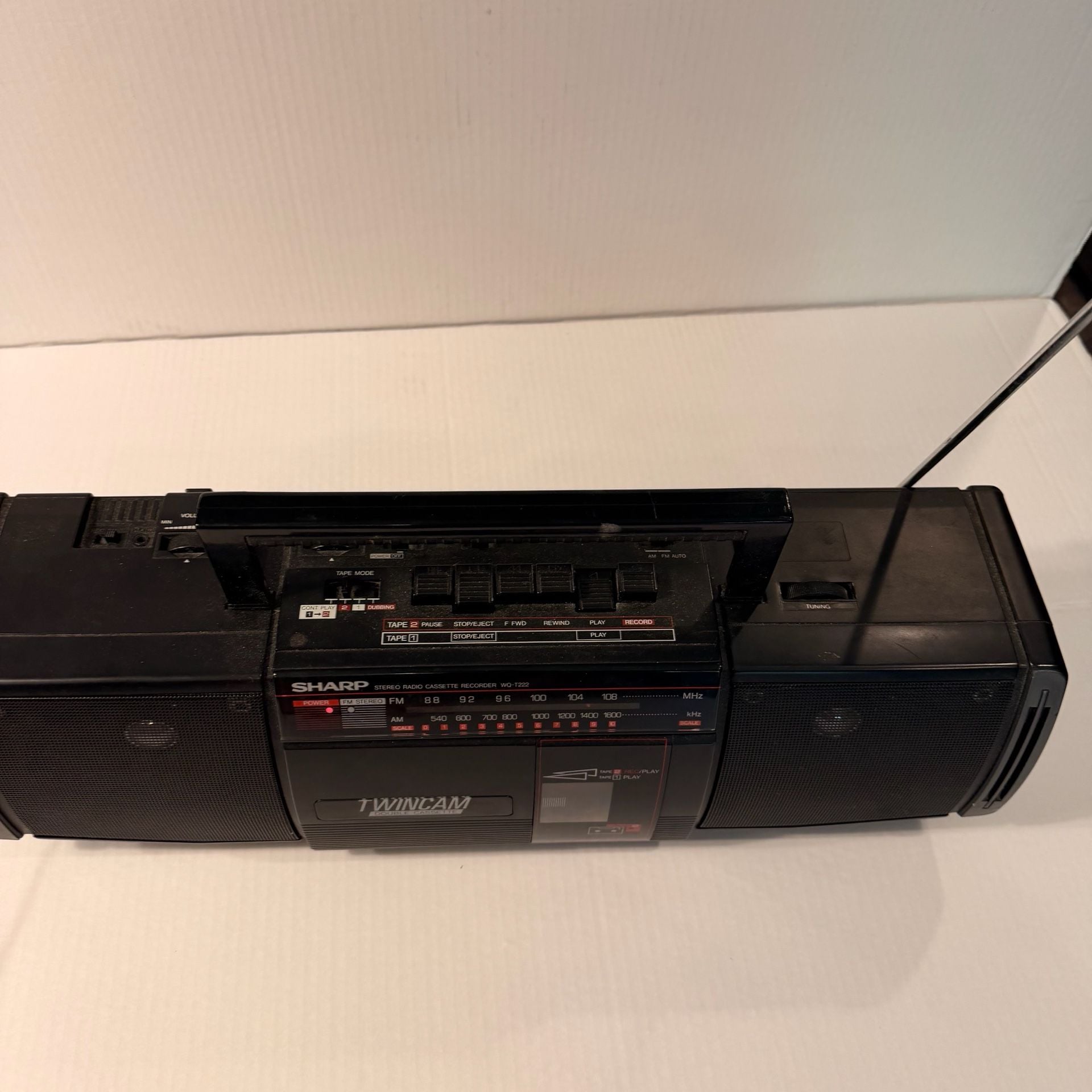 Sharp Wq-T222 Twincam Stereo Radio Cassette Recorder Tested and fully working 2