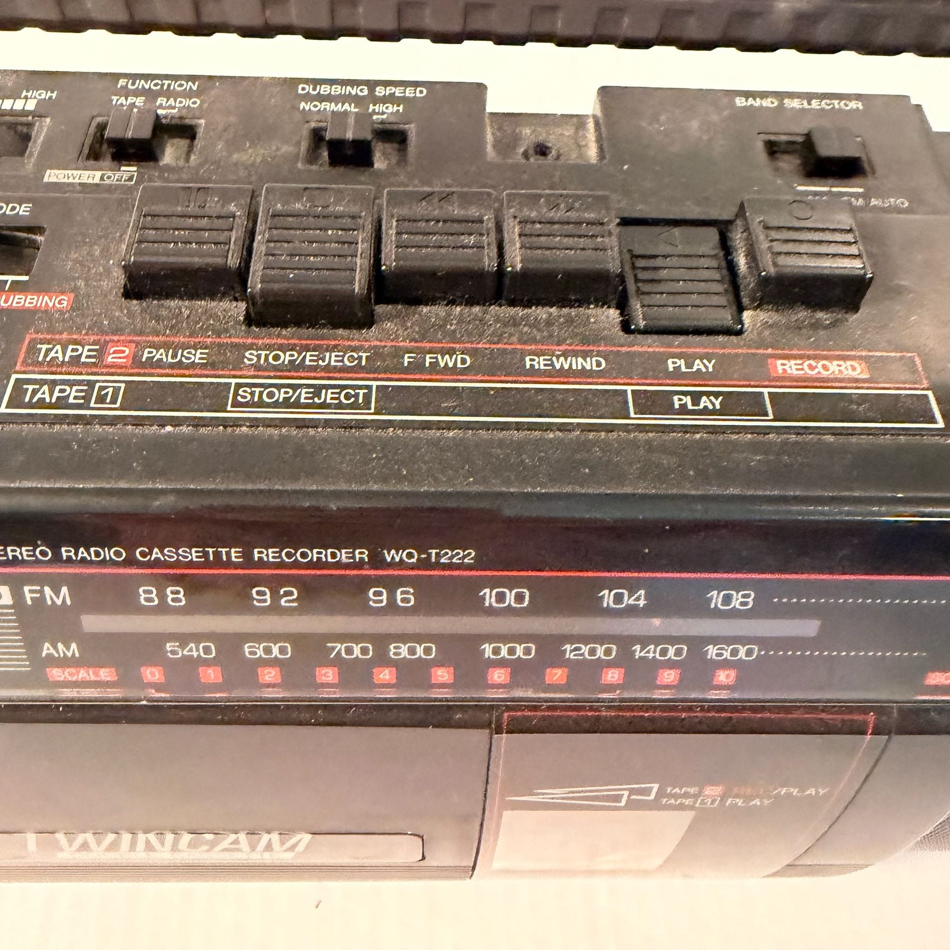 Sharp Wq-T222 Twincam Stereo Radio Cassette Recorder Tested and fully working 3