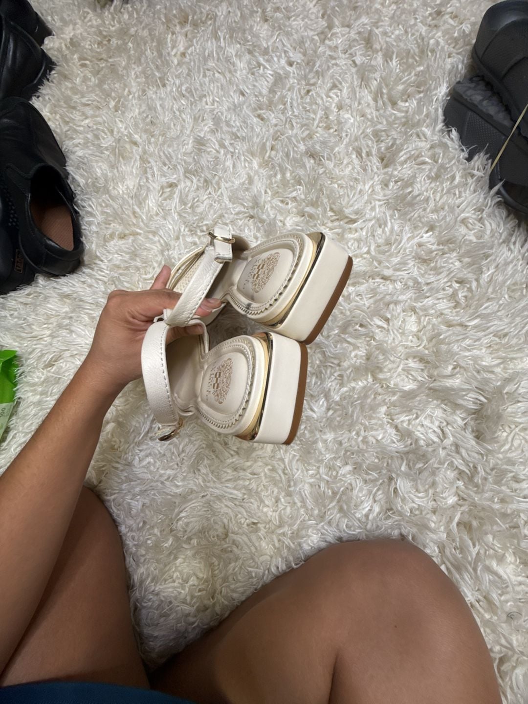Vince Camuto Size 9 Slingback Loafer Heels White 4