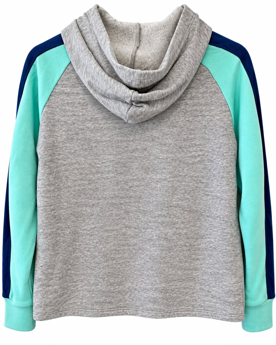 Justice Active Girls Gymnast Hoodie Size 10 Gray Mint Navy Glitter 8