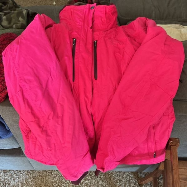 Columbia Interchange Omni-Heat Ski Jacket Size L Pink Winter
