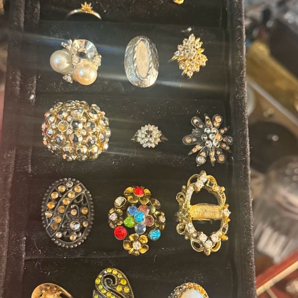 All Flawed Vintage Ring Lot 