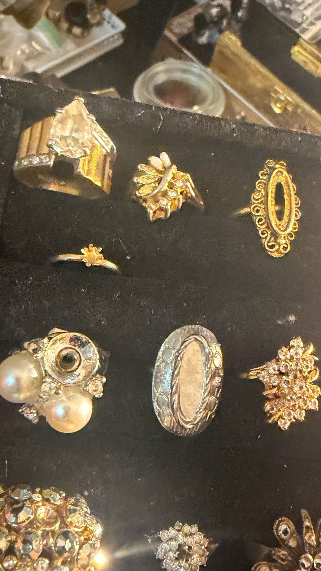 All Flawed Vintage Ring Lot 4