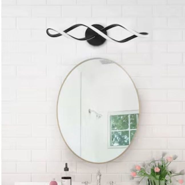 Aiwen 26.6-In Black Integrated LED Vanity Light 1
