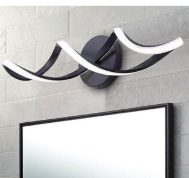 Aiwen 26.6-In Black Integrated LED Vanity Light 2