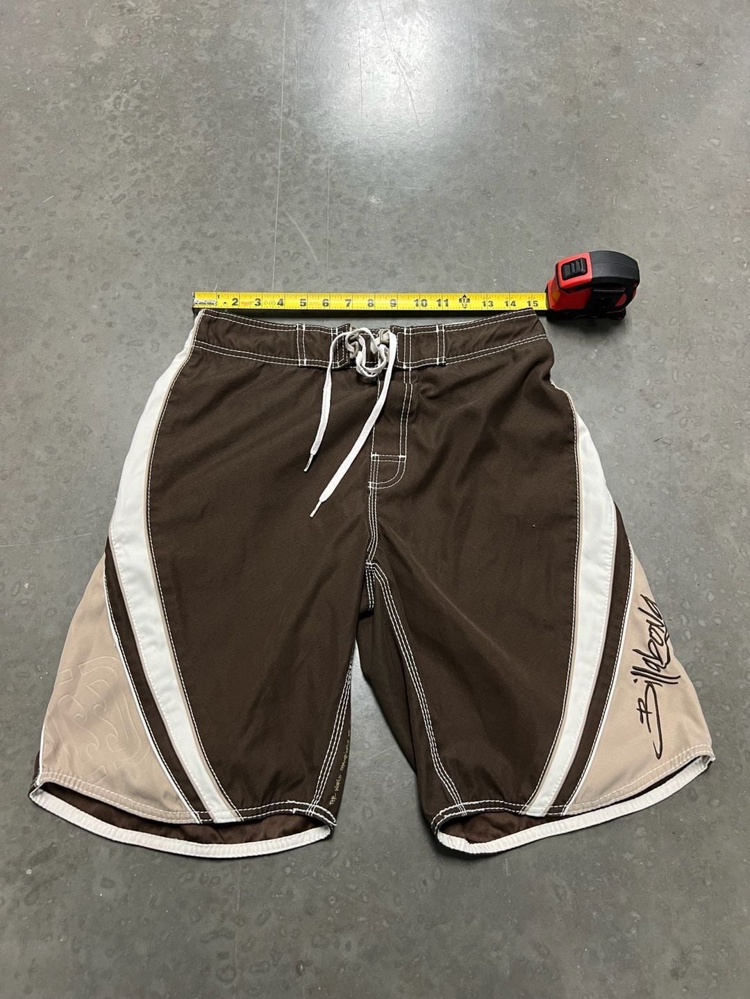 Billabong Board Shorts Brown Colorblock Surf Trunks 2