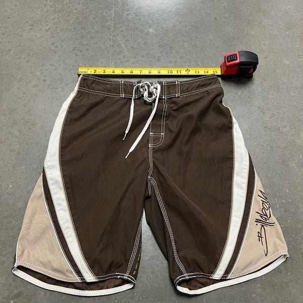Billabong Board Shorts Brown Colorblock Surf Trunks