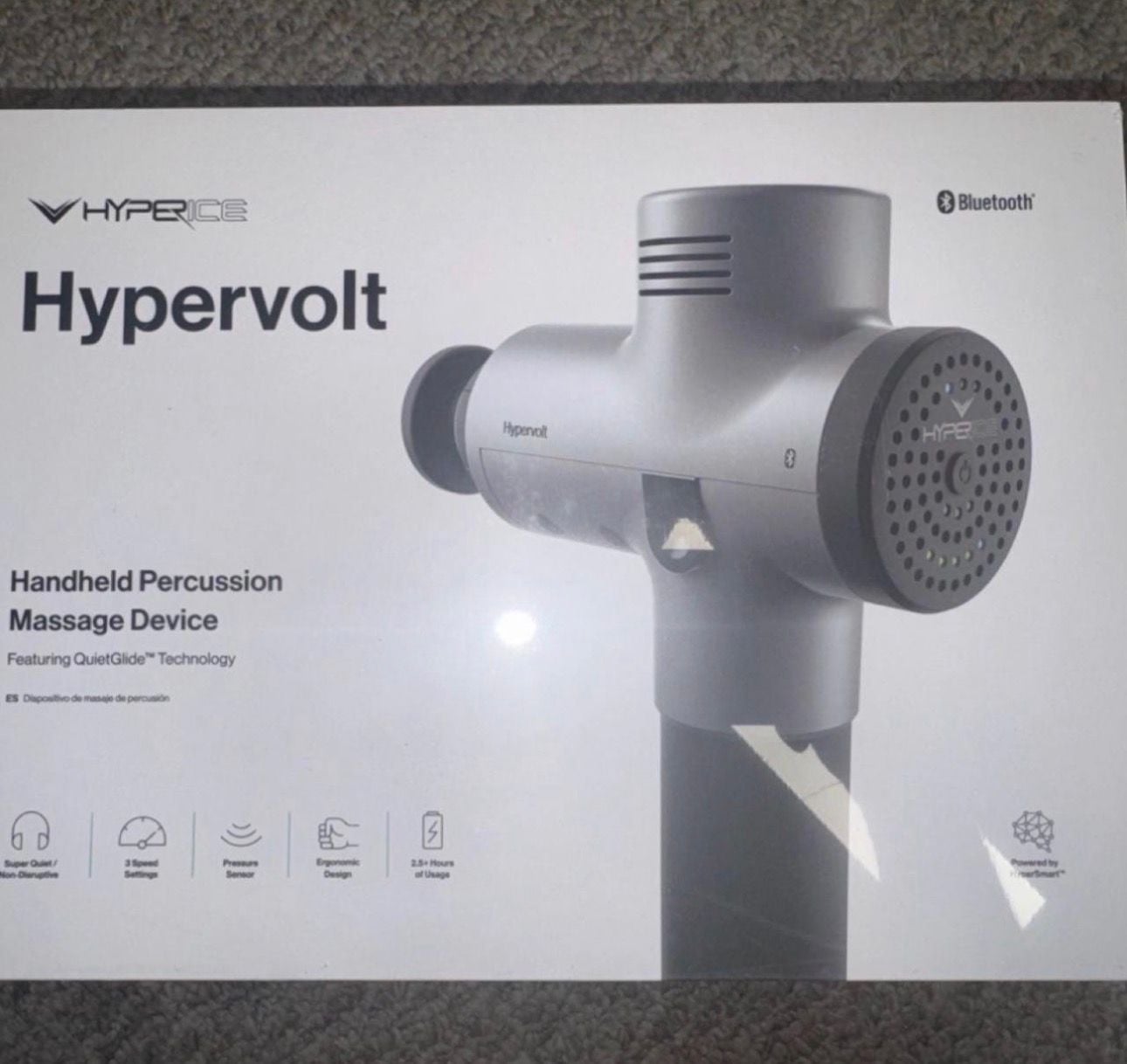 Hyperice Hypervolt Bluetooth Handheld Percussion Massage Device 1