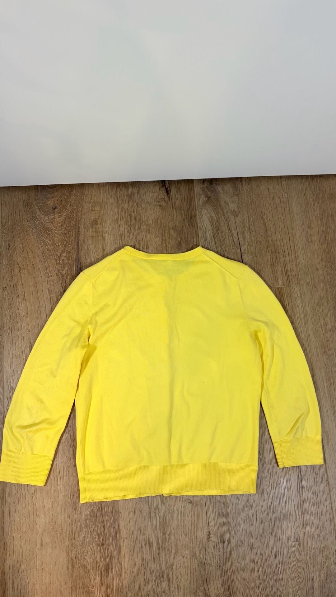 Ann Taylor Loft Cardigan Size S Yellow Crew Neck Sweater 3