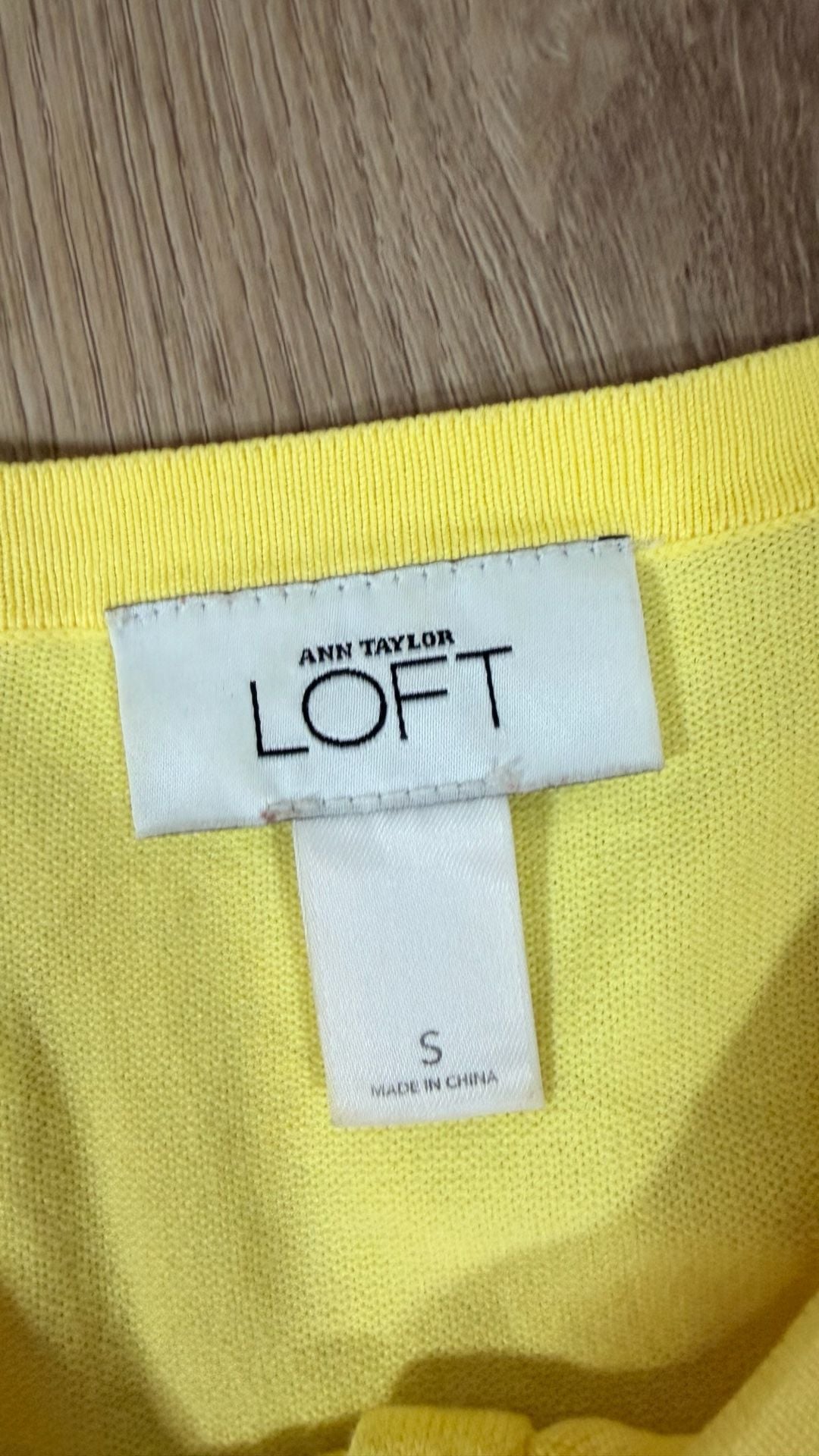 Ann Taylor Loft Cardigan Size S Yellow Crew Neck Sweater 4