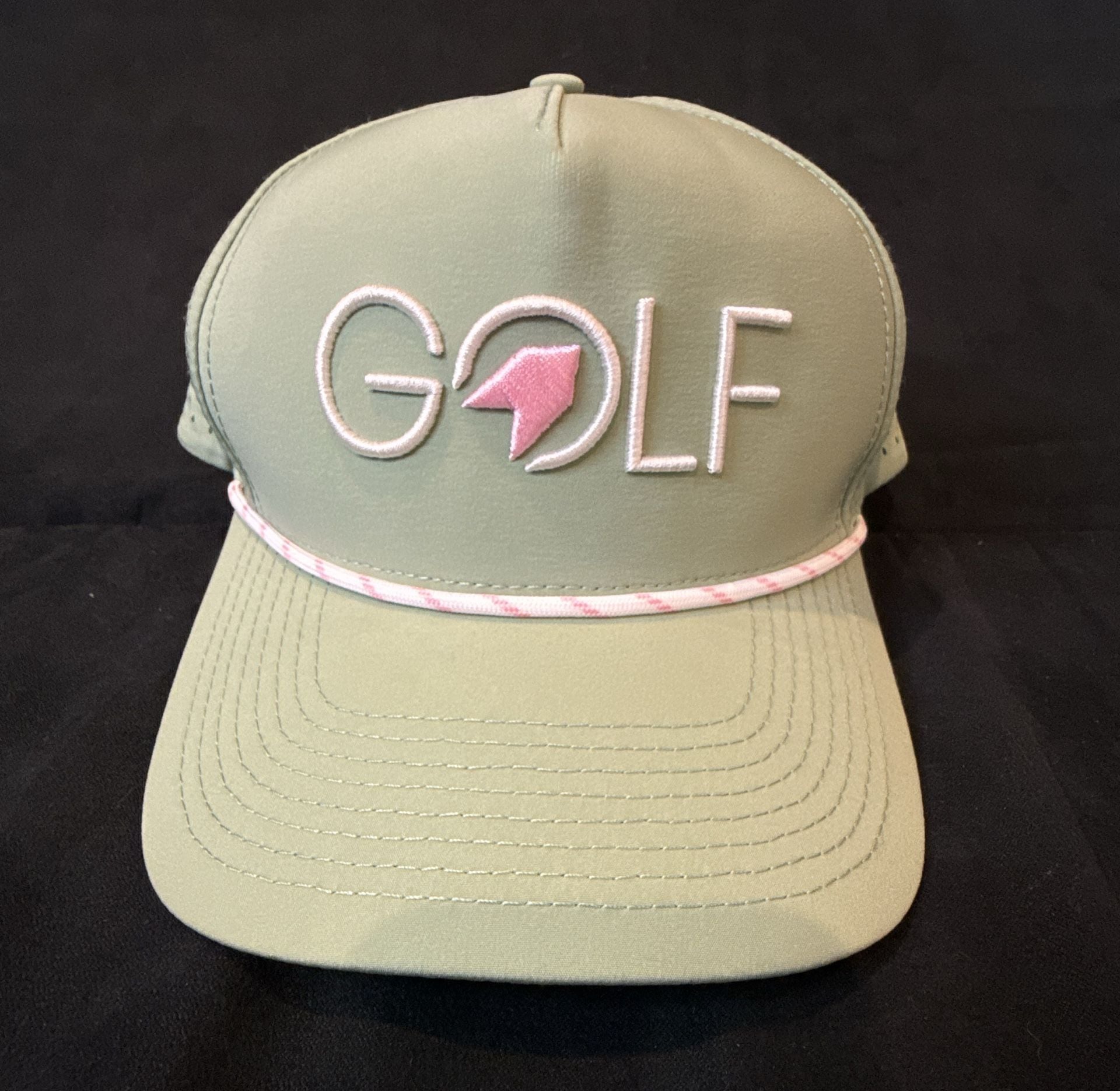 1764 Golf Green Cherry Blossom Performance Snapback Hat 2