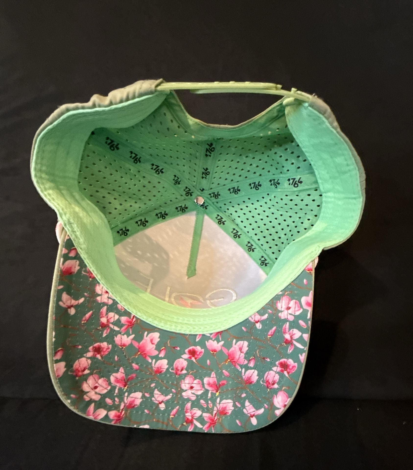 1764 Golf Green Cherry Blossom Performance Snapback Hat 4