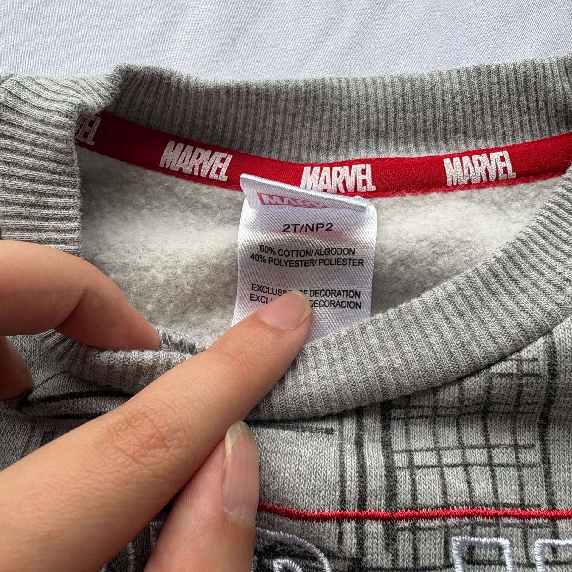 Marvel Spider-Man Sweatshirt Size 2T Gray Graphic Pullover 3