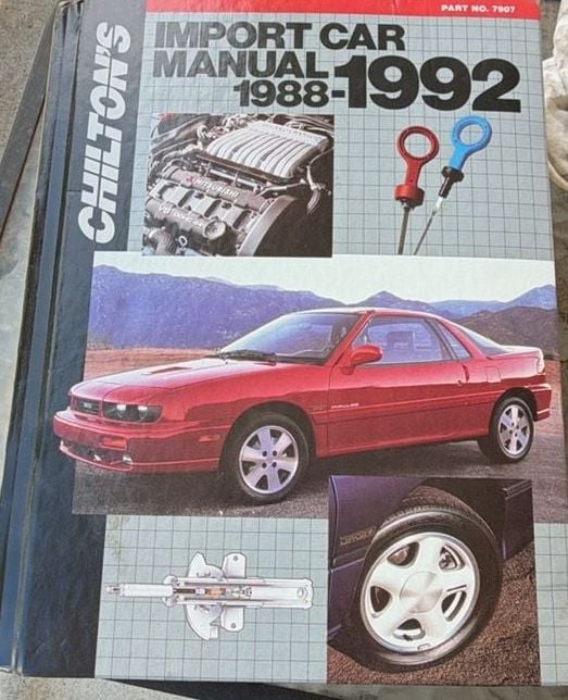 Chilton's Import Car Manual 1988-1992 Repair Book 1