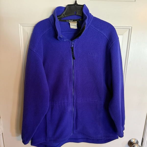 L.L. Bean Full Zip Fleece Jacket Purple