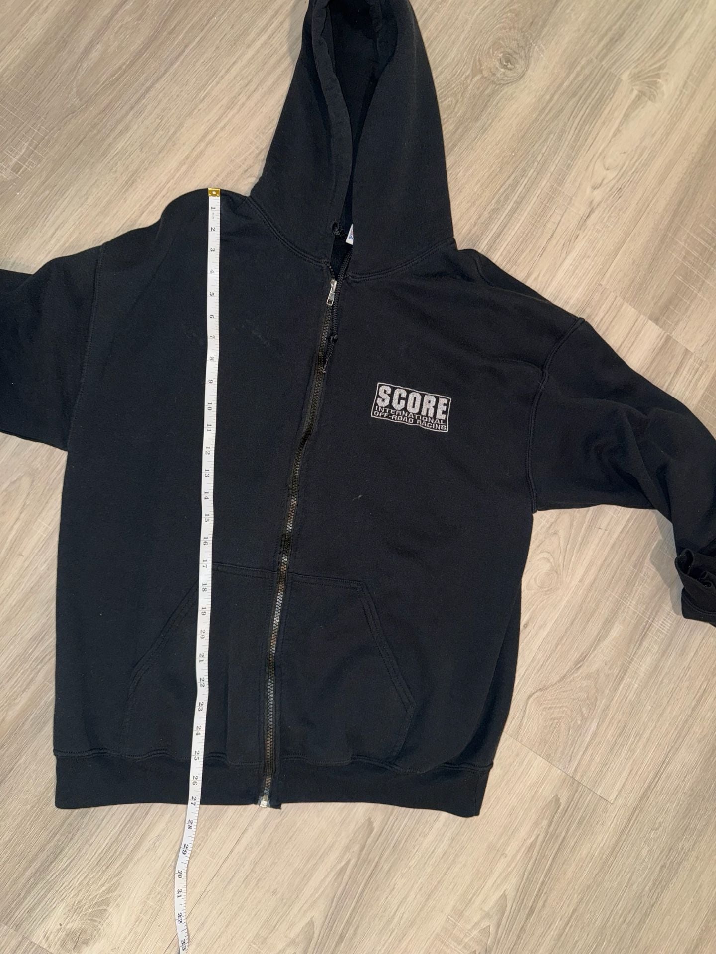Score International Off Road Racing Zip Up Hoodie Black Sz Large or XL 8