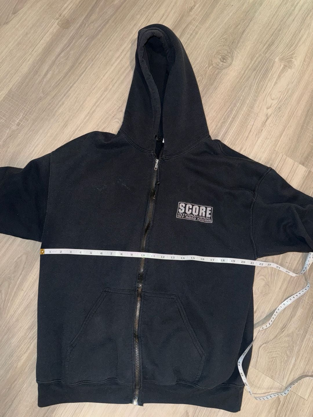 Score International Off Road Racing Zip Up Hoodie Black Sz Large or XL 9