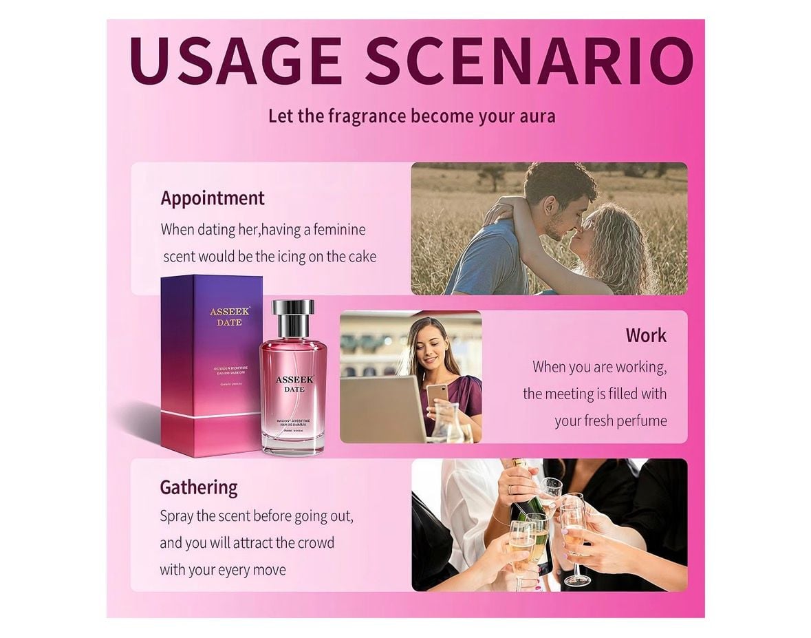 Asseek Date Women's Perfume 80ml Eau De Parfum 4
