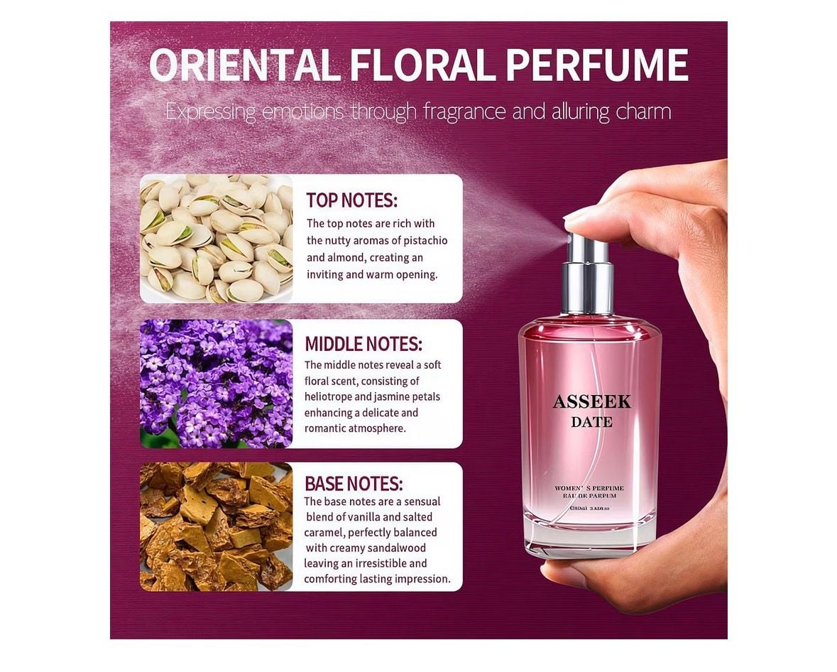 Asseek Date Women's Perfume 80ml Eau De Parfum 6
