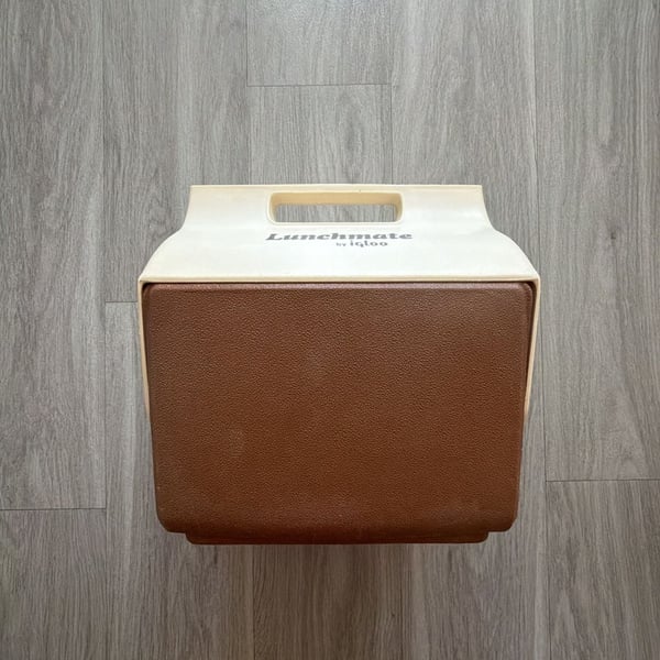 Igloo Lunchmate Lunch Box Cooler Brown Tan Vintage