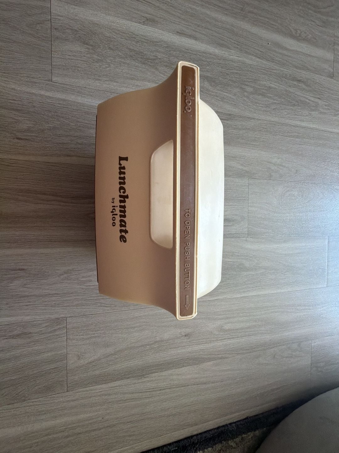 Igloo Lunchmate Lunch Box Cooler Brown Tan Vintage 3