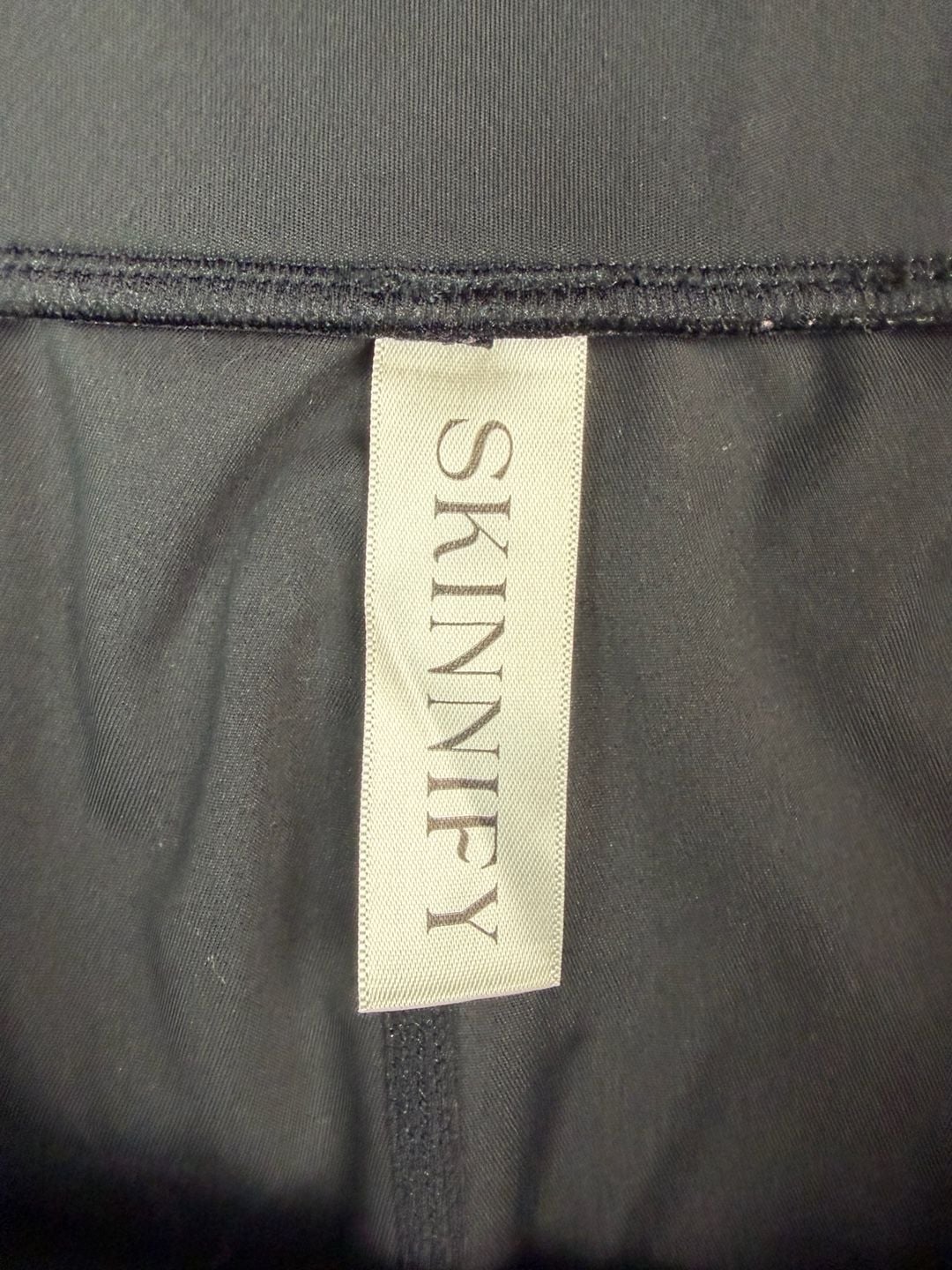 SKINNIFY Black Ruched High Waisted Compression Leggings Womens Size XXXXL 4