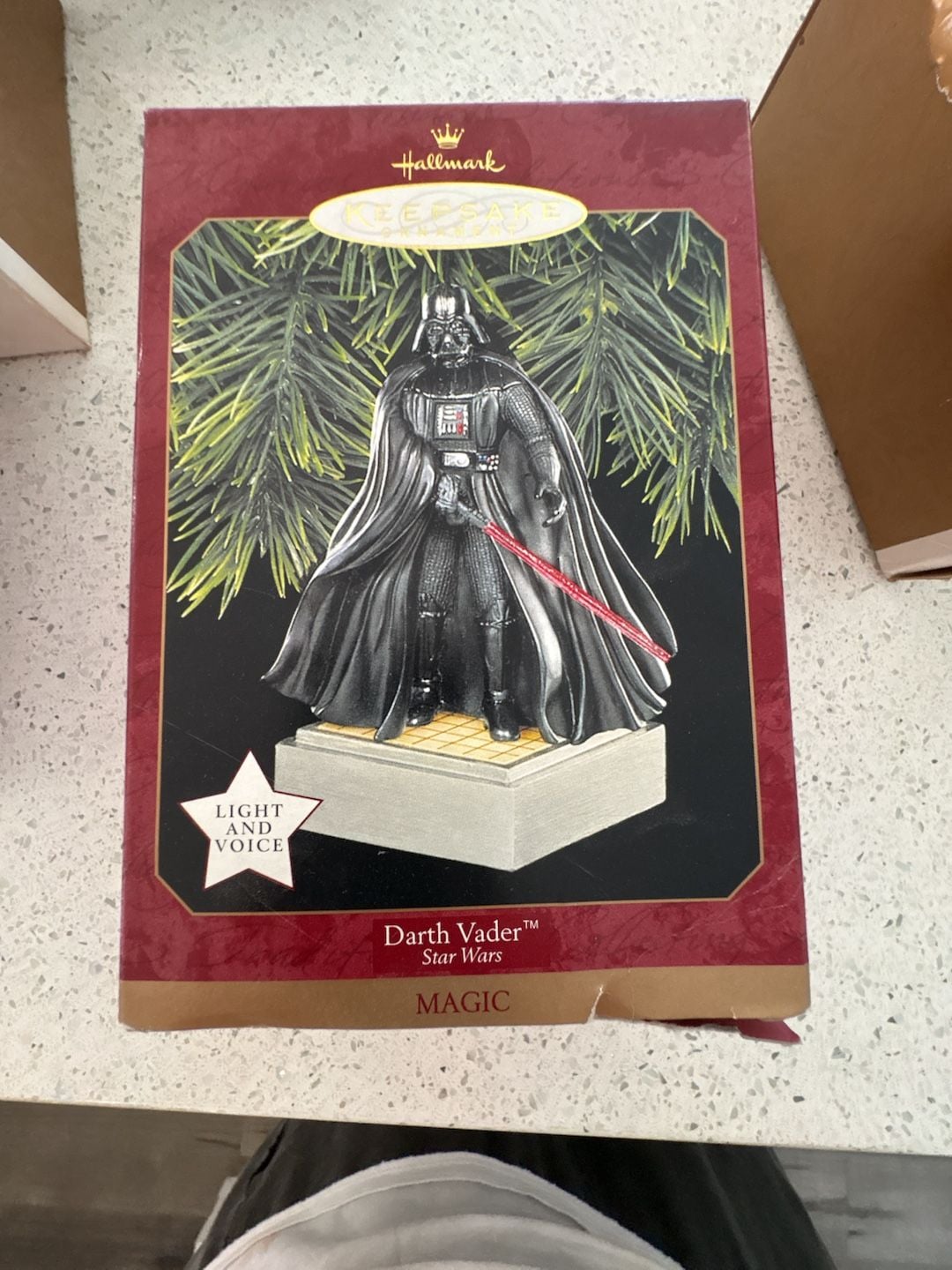 Hallmark Darth Vader Star Wars 1997 Keepsake Ornament Light and Voice 1