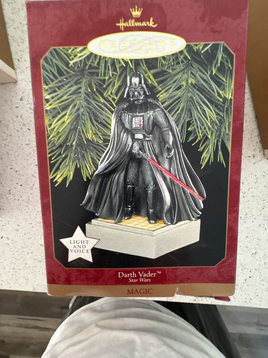 Hallmark Darth Vader Star Wars 1997 Keepsake Ornament Light and Voice 2