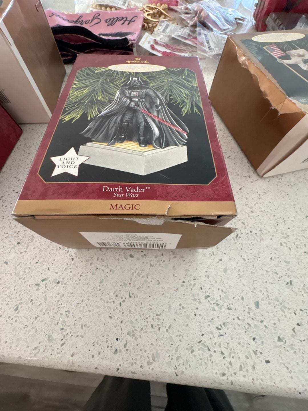 Hallmark Darth Vader Star Wars 1997 Keepsake Ornament Light and Voice 3