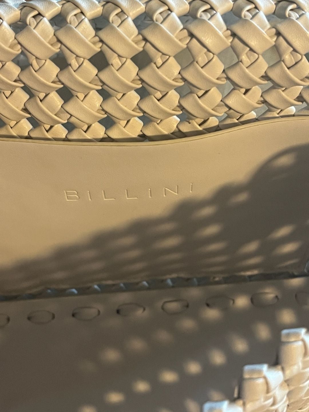 Billini Breanna Crossbody Bag Bone Woven PU Flap Magnetic Closure 6